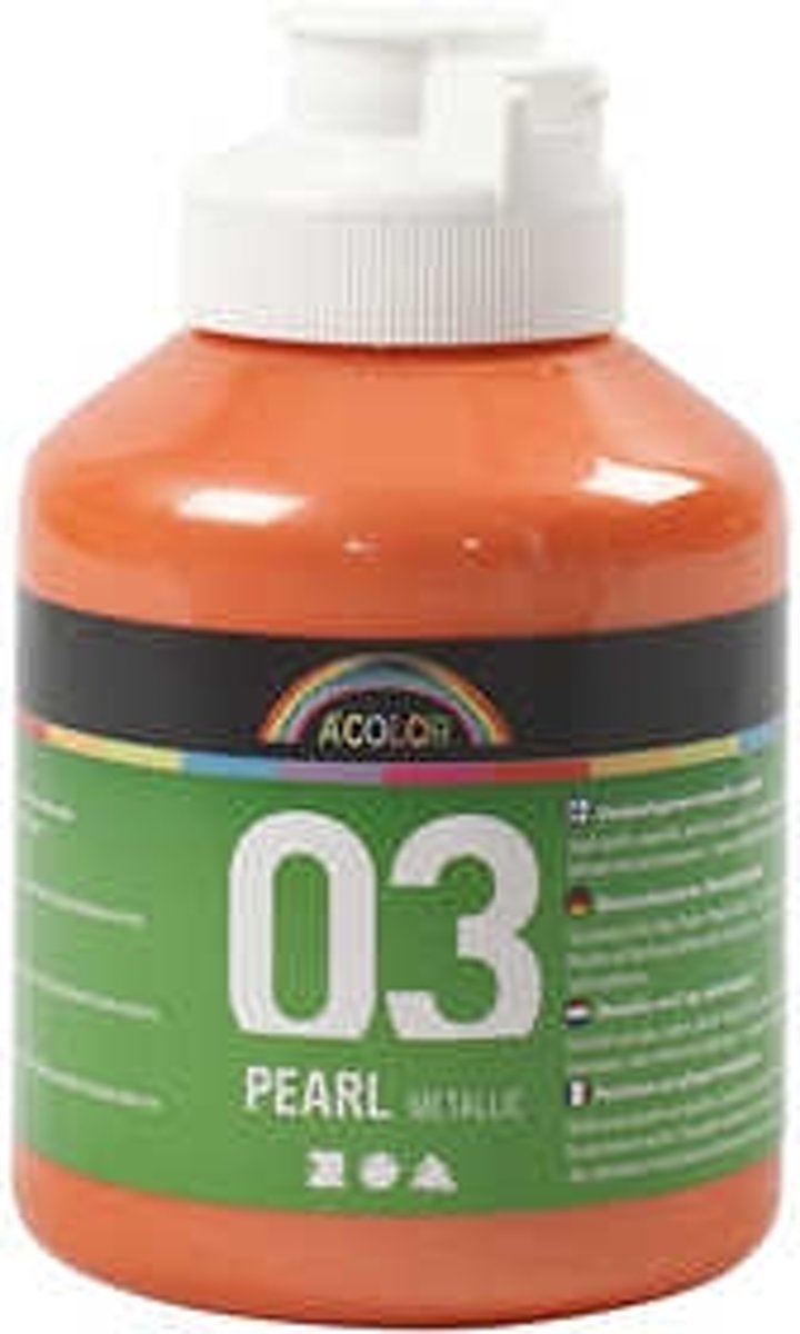 A-Color acrylverf, oranje, 03- metallic, 500ml [HOB-32212]